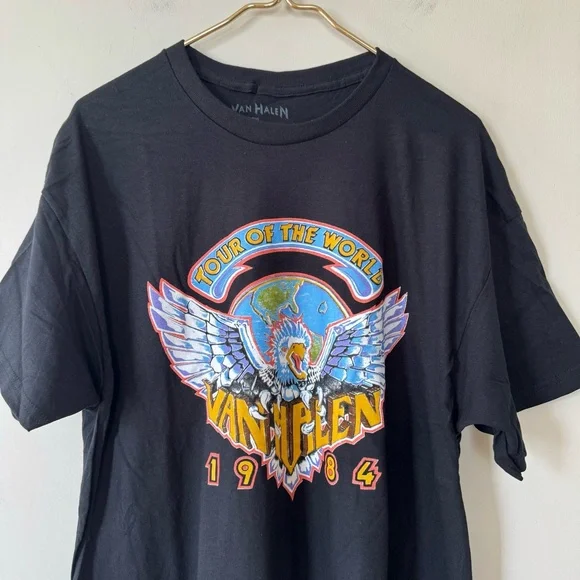 NEW Van Halen 1984 Tour of the World Graphic Band Tee XL - Picture 4 of 4